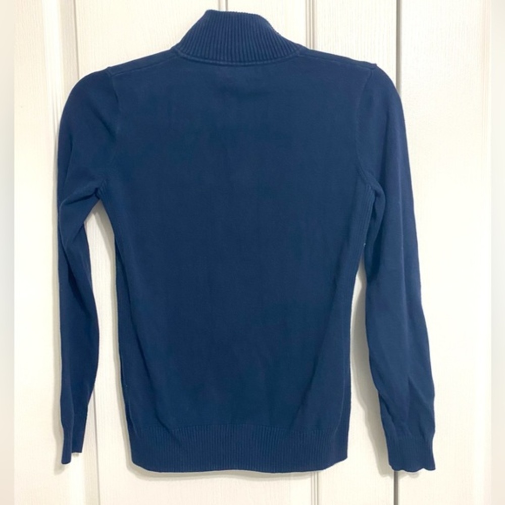 Vineyard Vines Quarter Zip Navy Blue Sweater, Sz XS - Picture 2 of 3